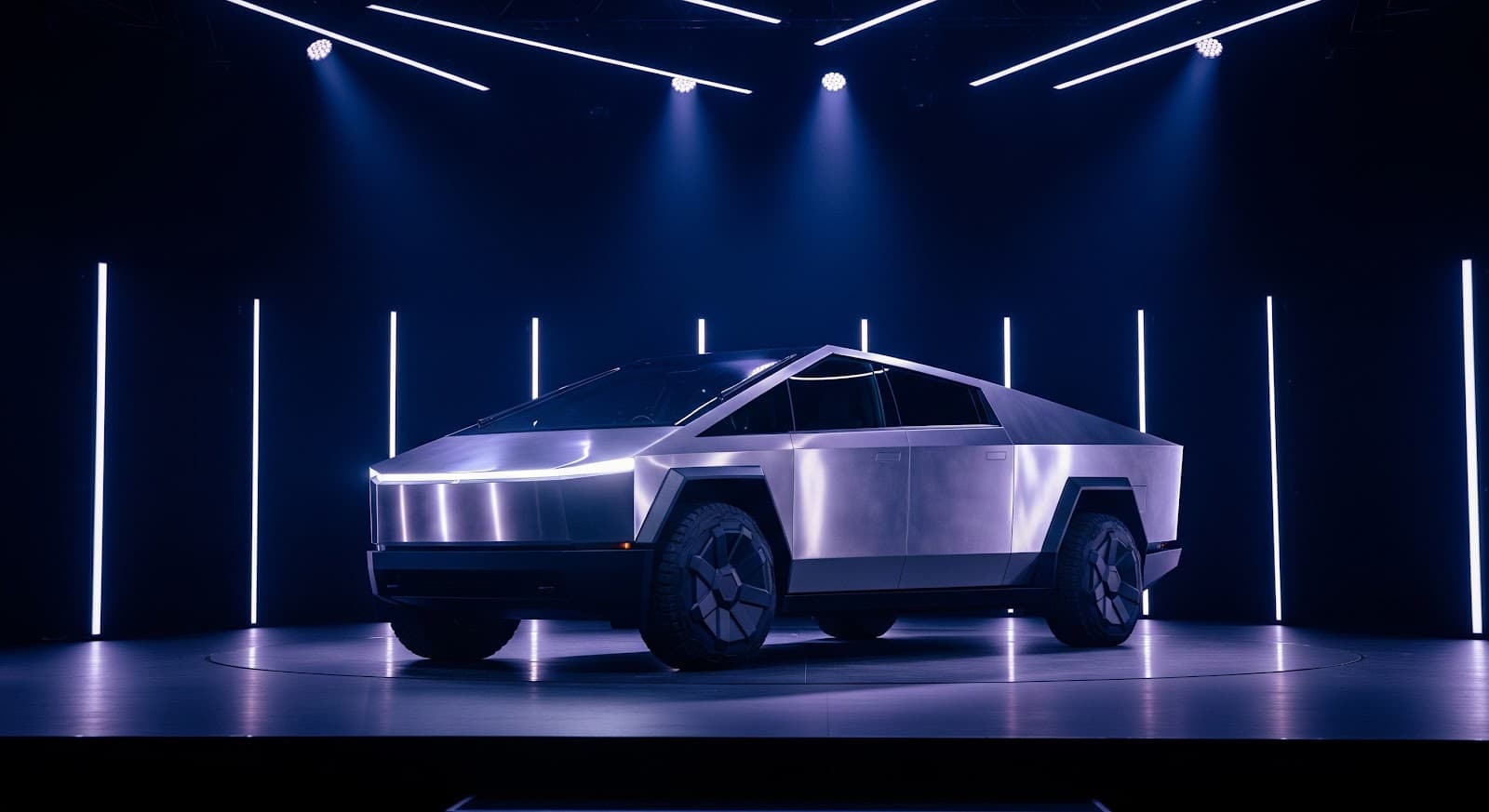 Cybertruck at its gigafactory