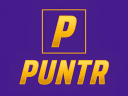Logo featuring the word "PUNTR" in gold against a purple background
